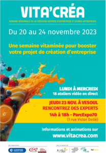 Place des Conseils - Semaine régionale de la création et la reprise d’entreprise VITA'CREA 2023 @ Parc Expo de Vesoul